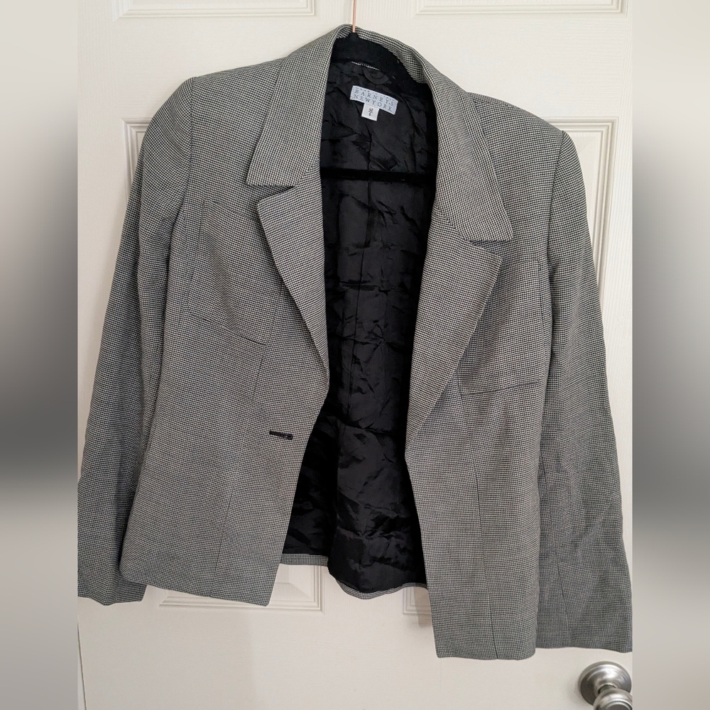 Barneys New York Classic Gray Blazer